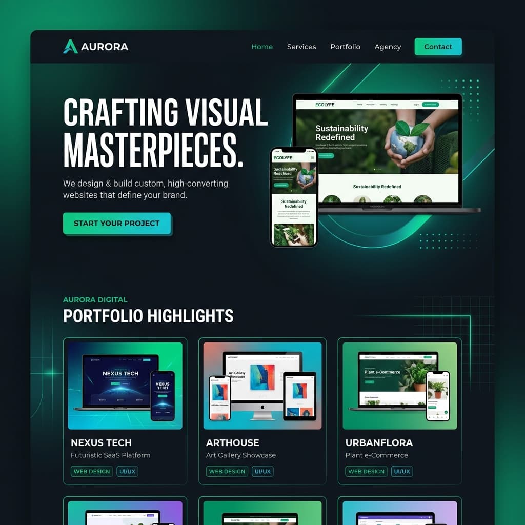 Custom Web Design Interface